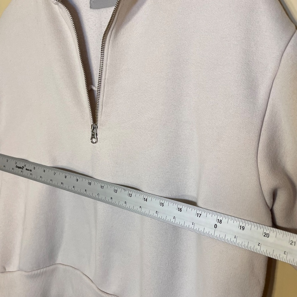 cozy cotton midi sweater zip up - Picture 7 of 8
